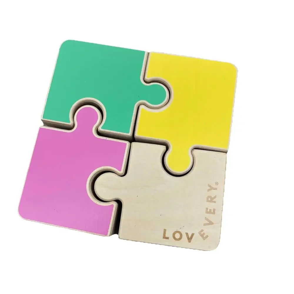 Lovevery Large‎ Chunky Wooden Jigsaw Puzzle Montessori Toddler 6.5” H87